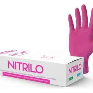 Guantes De Nitrilo Rosa