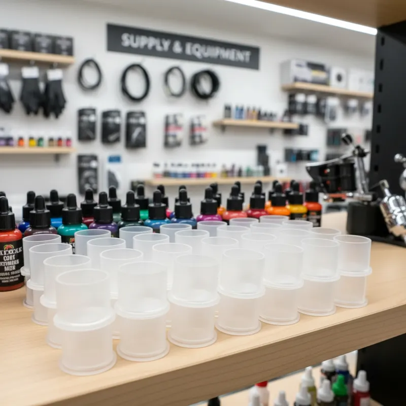 tattoo ink and pmu cups